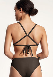 Surf Bikini Top "Dace" in dark brown