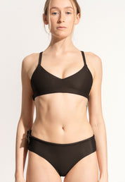 Surf Bikini Top "Dace" in dark brown