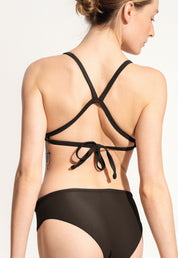 Surf Bikini Top "Dace" in dark brown