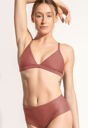 Surf Bikini Top "Esox" in clay red