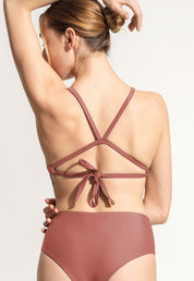 Surf Bikini Top "Esox" in clay red