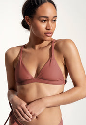 Surf Bikini Top "Esox" in clay red