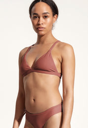 Surf Bikini Top "Esox" in clay red