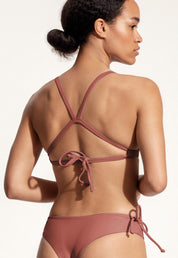 Surf Bikini Top "Esox" in clay red