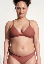 Surf Bikini Top "Esox" in clay red