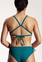 Surf Bikini Top "Esox" in petrol blue