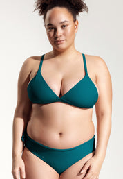 Surf Bikini Top "Esox" in petrol blue