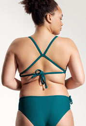 Surf Bikini Top "Esox" in petrol blue