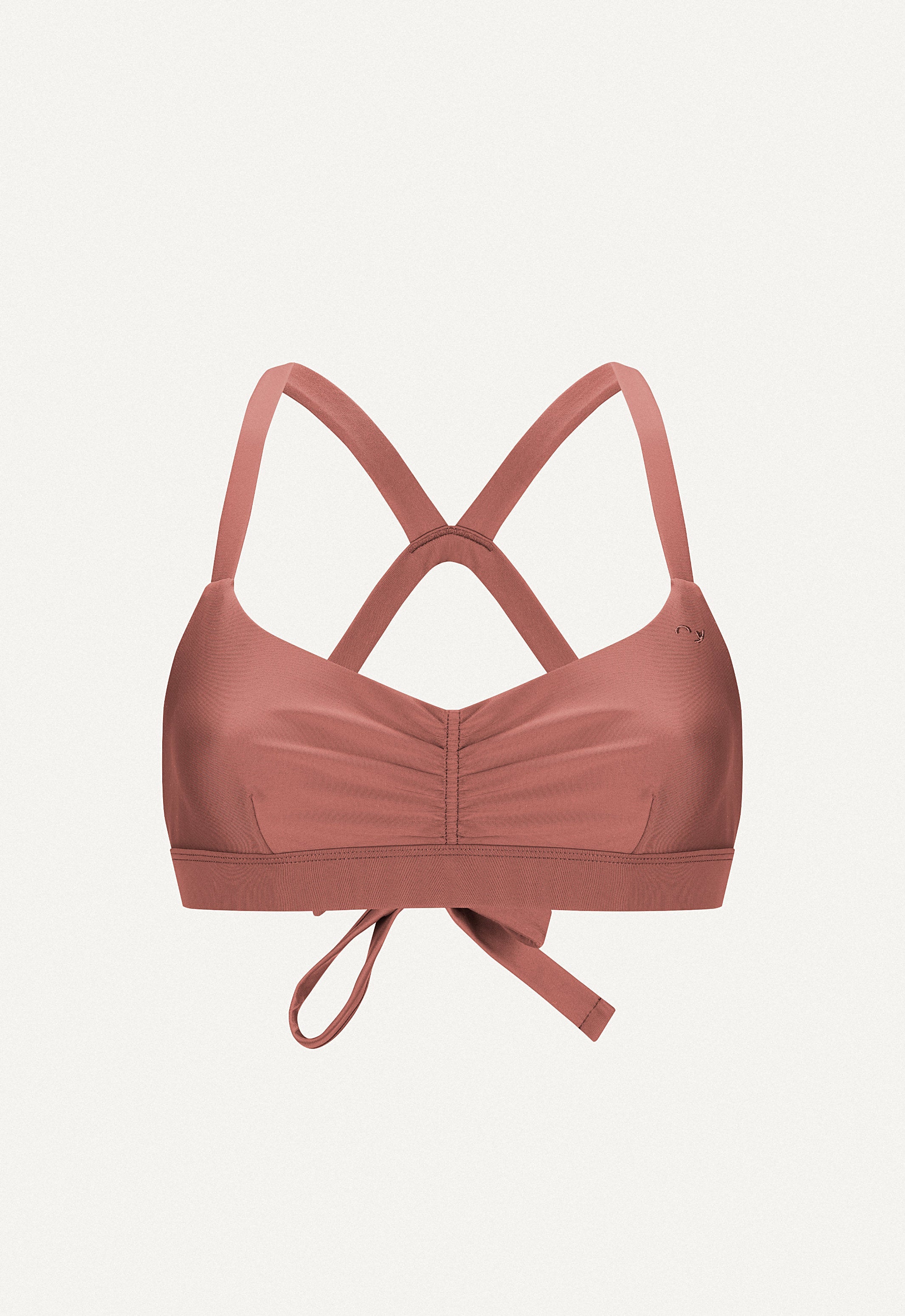 Surf Bikini Top "Hoki" in clay red