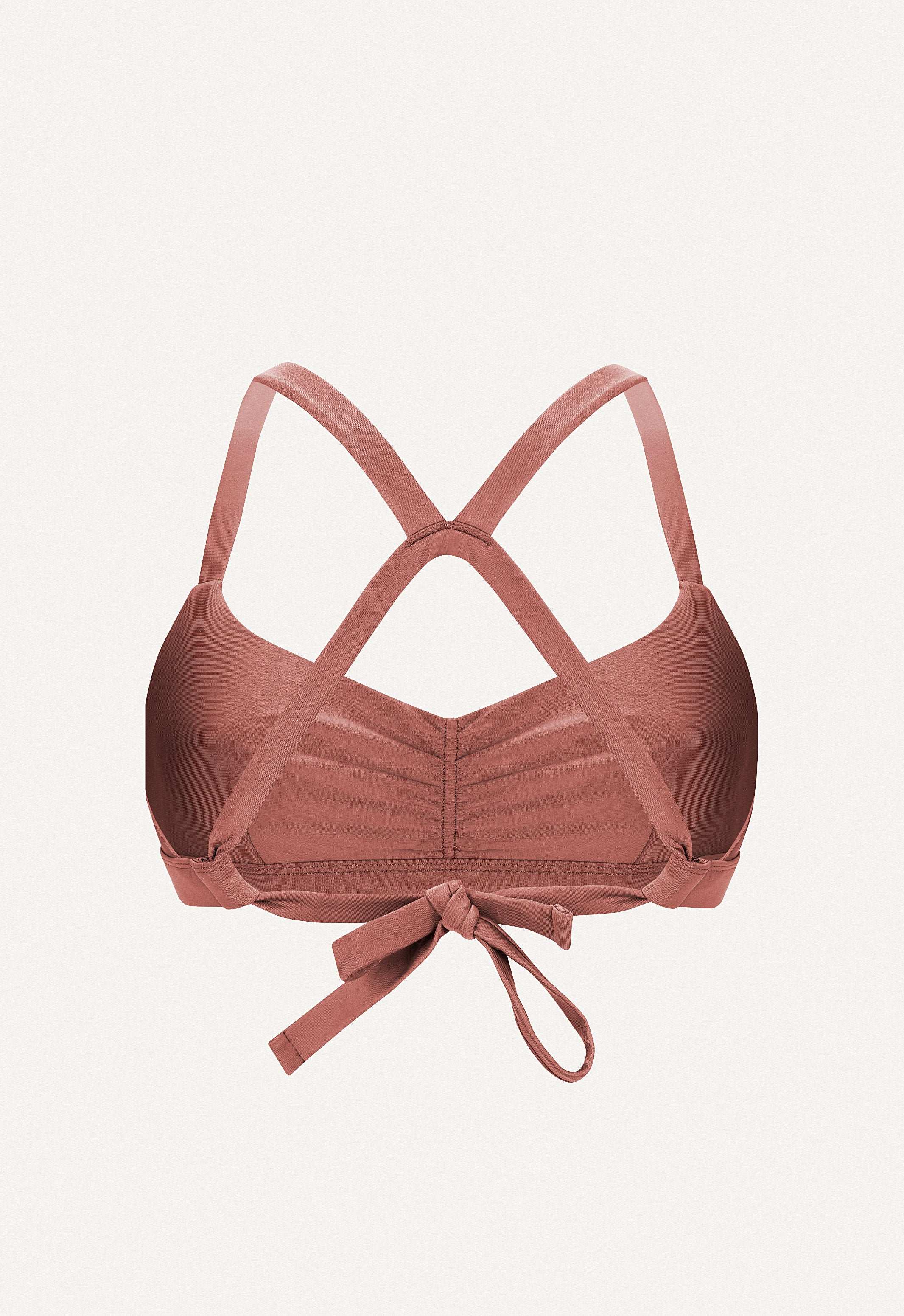 Surf Bikini Top "Hoki" in clay red
