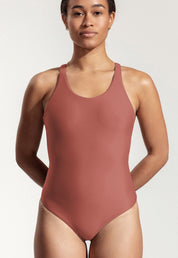 Surf Swimsuit "Kelt" in clay red