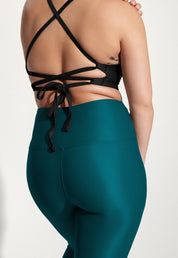 Surf & Yoga Leggings "Larimar" in petrol blue