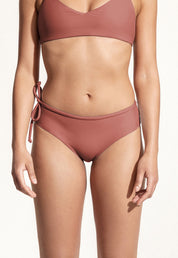 Surf Bikini Bottom "Opah" in clay red
