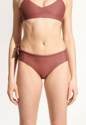 Surf Bikini Bottom "Opah" in clay red