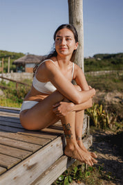 Surf Bikini Hose „Fugu“ in Cremeweiss