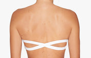 Bikini Oberteil „Farah“ in Weiss gerippt 2