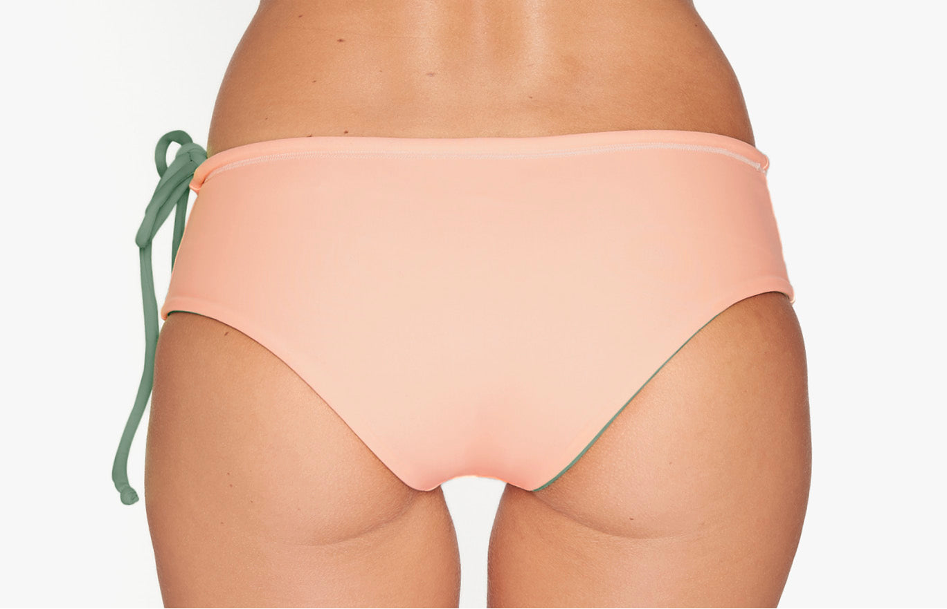 Surf Bikini Hose „Papua“ in Moss Grün & Appeal Orange 4