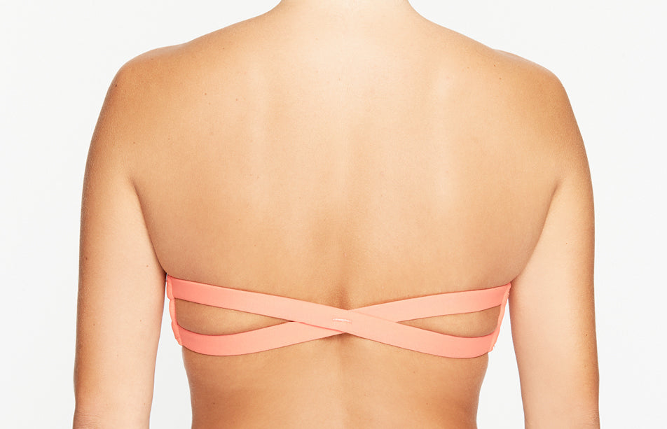 Bikini Oberteil „Farah“ in Hot Coral Rot 2