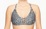 Surf Bikini Oberteil „Santi“ in Brush Print 1