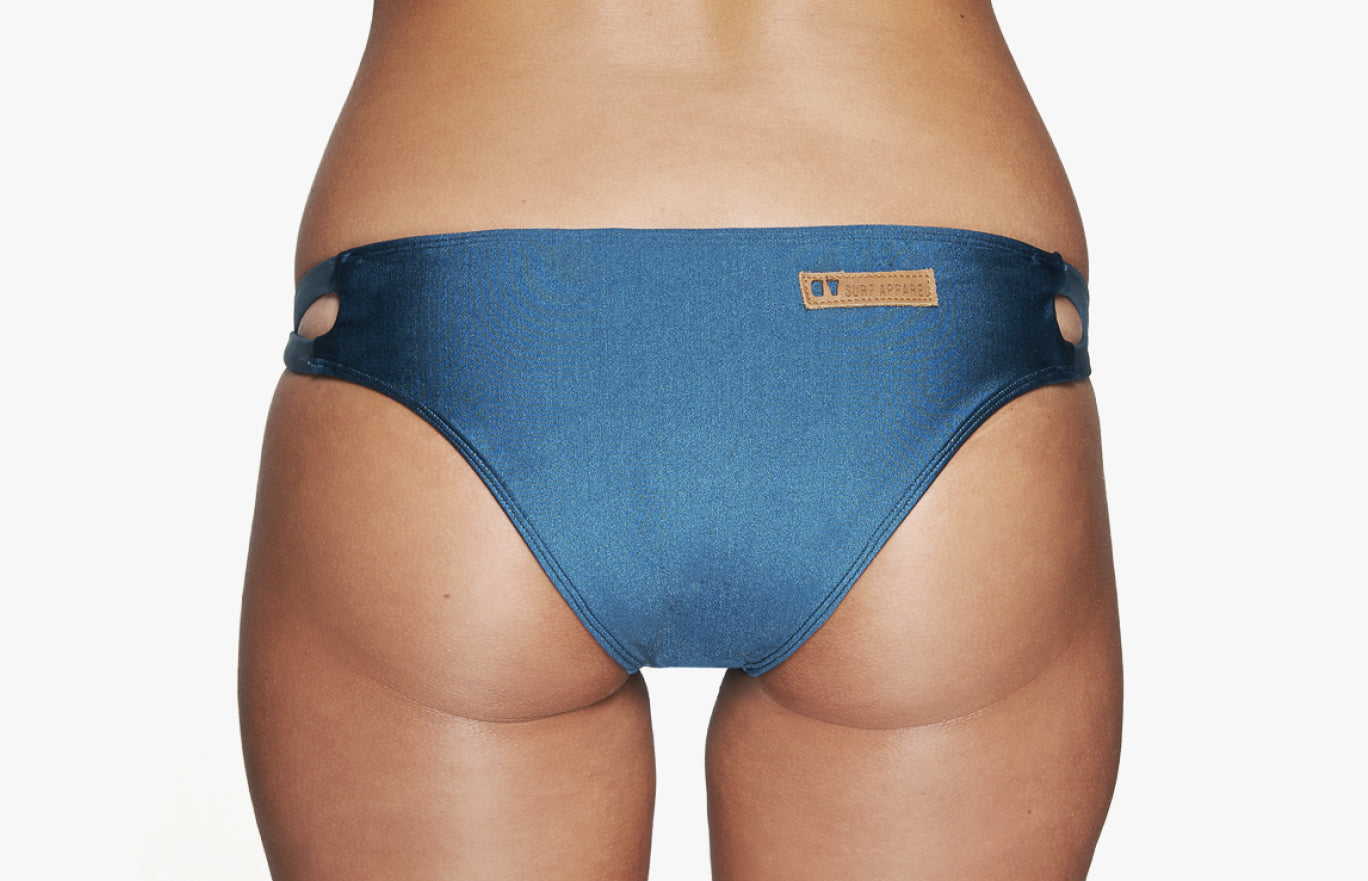 Bikini Hose „Hawaii“ in Teal & Frost Blau 2