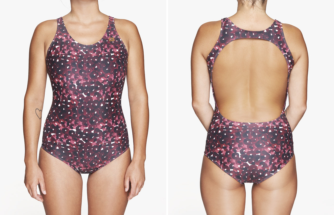 Surf Badeanzug „Anaïs“ in Blossom Rot 2