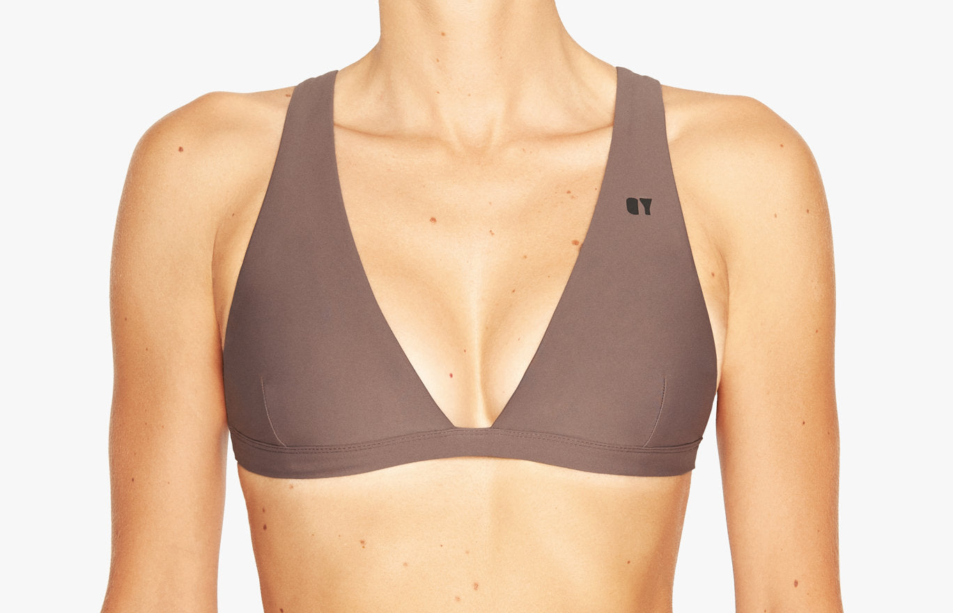 Bikini Oberteil „Rose“ in Mauve Braun 1