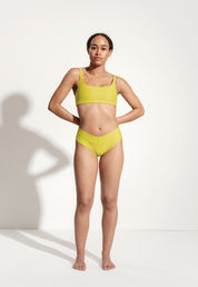 Bikini Oberteil „Vento“ in Lime Gelb -m-t